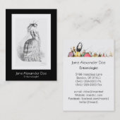J J Grandville Entomologist Visitekaartje (Voorkant / Achterkant)