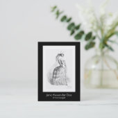 J J Grandville Entomologist Visitekaartje (Staand voorkant)