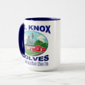J.J. KNOX WOLVES: "Zing nu aan" Mok (Voorkant links)