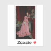 J.J. Tissot - Portret van de Marquise de Miramon Sticker (Vel)