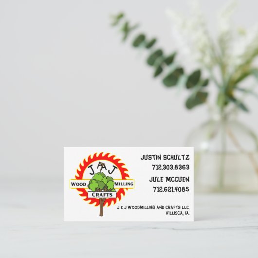 J & J VISITEKAARTJES (Staand voorkant)