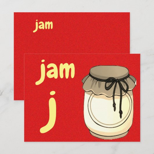 j - jam - flash - kaart (Voorkant / Achterkant)