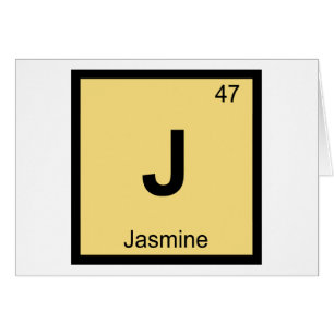 J - Jasmijn Scheikunde Periodiek Systeem Symbool