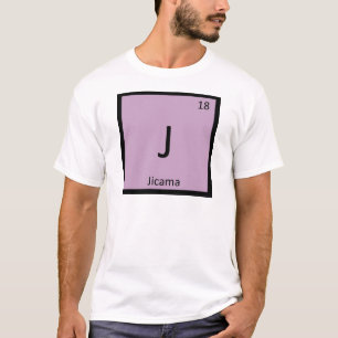 J - Jicama Groente Chemie Periodiek Systeem T-shirt