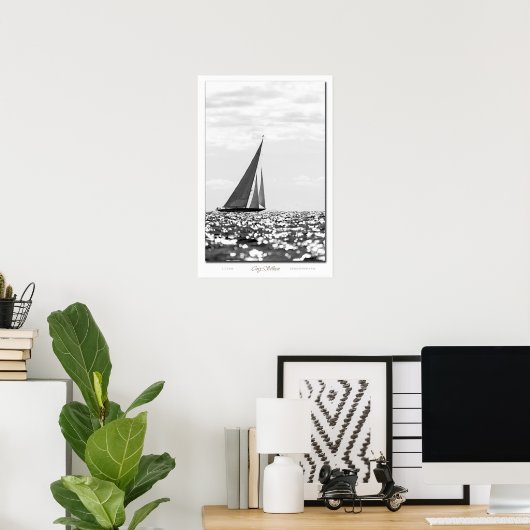 J Klasse Endeavor B&W poster (Thuiskantoor)