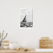 J Klasse Endeavor B&W poster (Keuken)