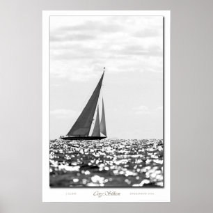 J Klasse Endeavor B&W poster