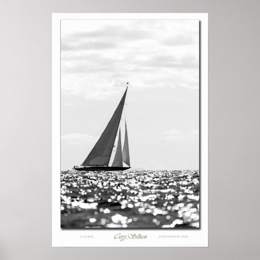 J Klasse Endeavor B&W poster (Voorkant)