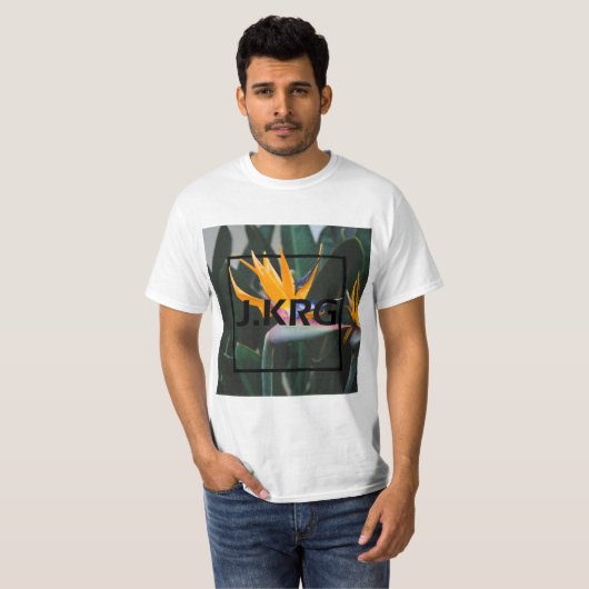 J.KRG Strelitzia reginae T-shirt (Voorkant volledig)