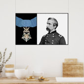 J.L. Chamberlain en de eremedaal Poster (Keuken)