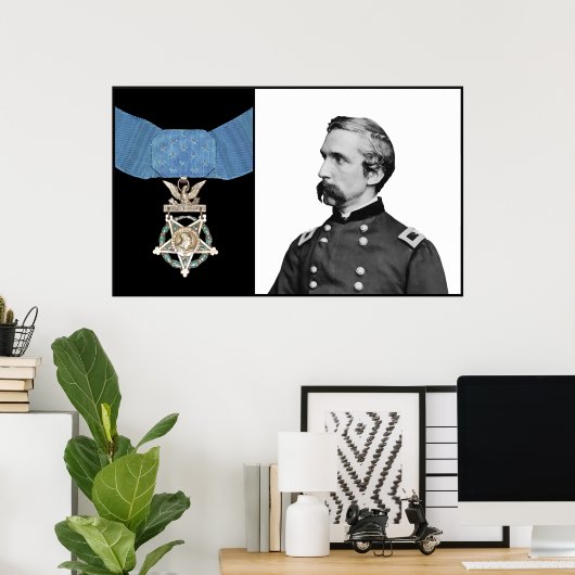 J.L. Chamberlain en de eremedaal Poster (Thuiskantoor)