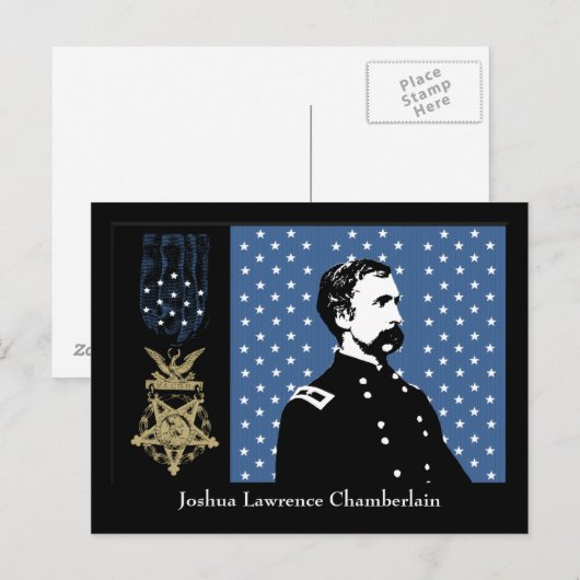 J.L. Chamberlain en de Hondenmedaille Briefkaart (Voorkant / Achterkant)