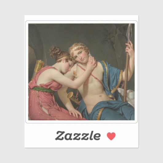 J.L. David: Het afscheid van Telemachus en Euchari Sticker (Vel)