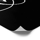 J Love M Bride Vriendje en Vriendin J Letter A Poster (Hoek)