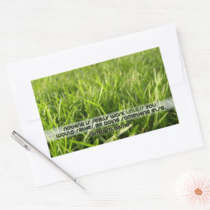 J.M. Barrie Inspirerend citaat "Werk" Rechthoekige Sticker