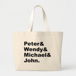 J.M. Barrie's Peter Pan | Peter Wendy Michael John Grote Tote Bag