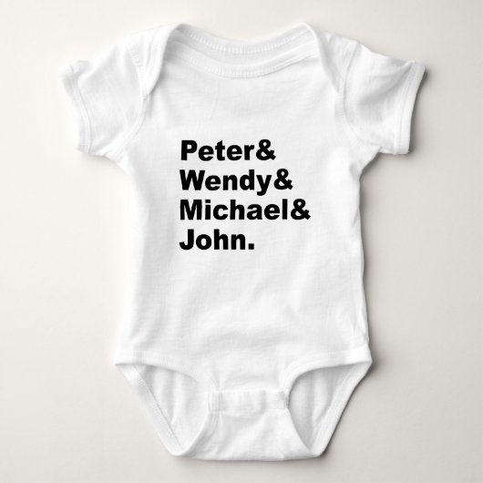J.M. Barrie's Peter Pan | Peter Wendy Michael John Romper (Voorkant)