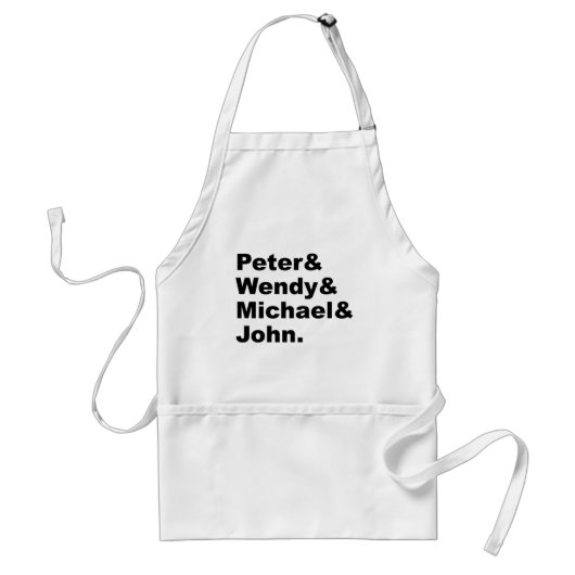 J.M. Barrie's Peter Pan | Peter Wendy Michael John Standaard Schort (Voorkant)