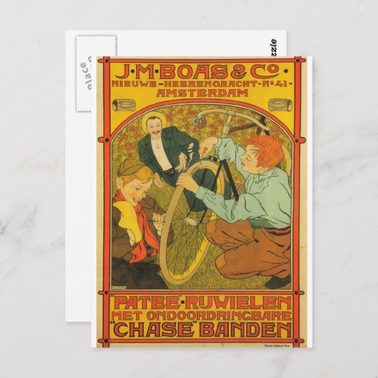 J.M. Boas & Co. Bicycles Briefkaart (Voorkant / Achterkant)