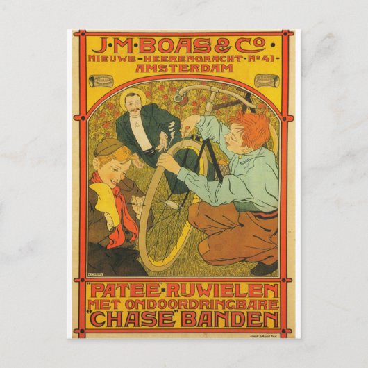 J.M. Boas & Co. Bicycles Briefkaart (Voorkant)