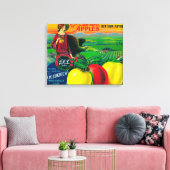 J.M.L. Apple Crate LabelWatsonville, CA Canvas Afdruk (Insitu (Woonkamer))