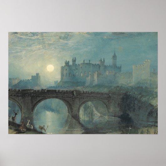 J.M.W. Turner - Alnwick Castle Poster (Voorkant)