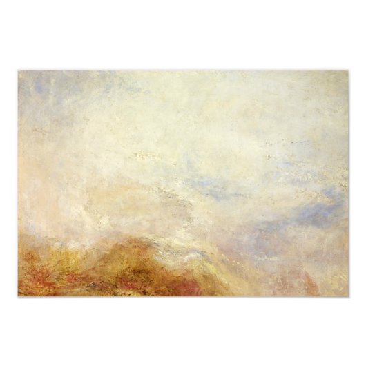 J. M. W. Turner - Een bergscène, Val d'Aosta Foto Afdruk (Voorkant)