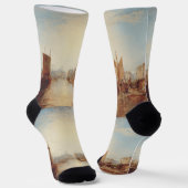 J.M.W. Turner: Haven van Dieppe Romantische Fijne Sokken (Gebogen)