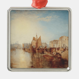 J.M.W. Turner: Haven van Dieppe Romantische Kunst Metalen Ornament