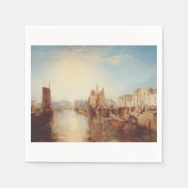 J.M.W. Turner: Haven van Dieppe Romantische Kunst Servet