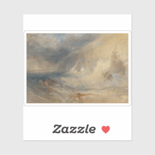 J.M.W. Turner - Longships vuurtoren, Land's End Sticker (Vel)