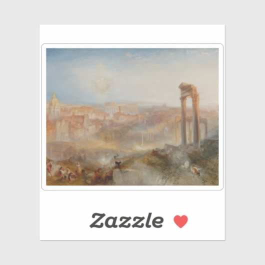 J.M.W. Turner - Modern Rome - Campo Vaccino Sticker (Vel)