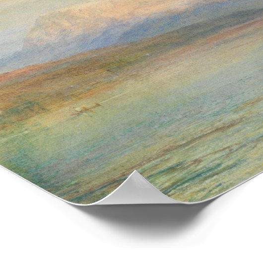 J. M. W. Turner - The Red Rigi Poster (Hoek)