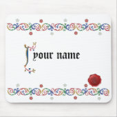 J middeleval Mouspad Muismat (Voorkant)