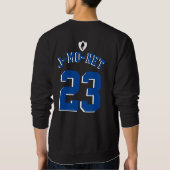 J-MO-NET 23 JERSEY (DK BLU/WHT) TRUI (Achterkant)