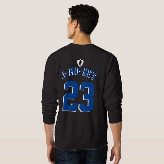 J-MO-NET 23 JERSEY (DK BLU/WHT) TRUI (Achterkant volledig)