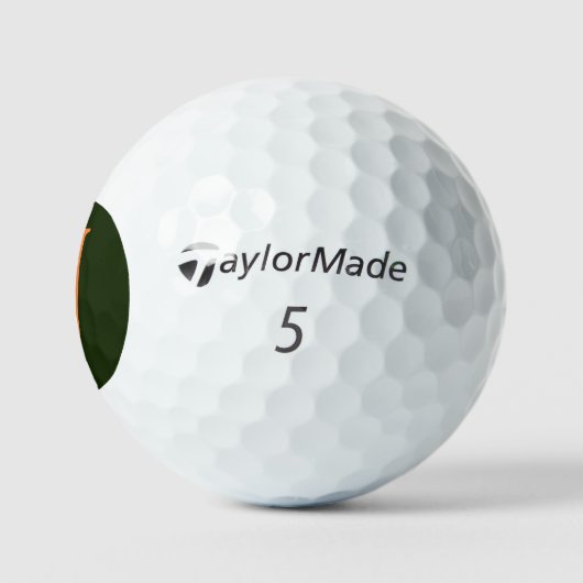 J Monogram bedekt op Ierse vlag tmtp5 gbcnt Golfballen (Logo)