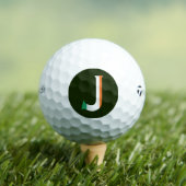 J Monogram bedekt op Ierse vlag tmtp5 gbcnt Golfballen (Insitu Shirt)