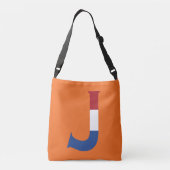 J Monogram bedekt op NLD Vlag op of cbbcnt Crossbody Tas (Achterkant)