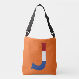 J Monogram bedekt op NLD Vlag op of cbbcnt Crossbody Tas