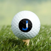 J Monogram bedekt op Schotse vlag tpv1 gbcnt Golfballen (Insitu Shirt)