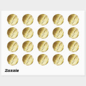 J Monogram Faux Gold Envelope Seal Stickers (Vel)