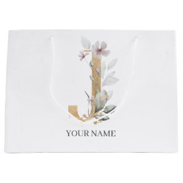 J Monogram Floral Aangepast Groot Cadeauzakje