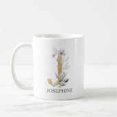 J Monogram Floral Aangepast Koffiemok (Links)