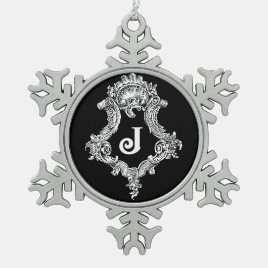 J Monogram Initiaal Ornament (Voorkant)