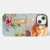 J Monogram iPad Air Case iPhone Hoesje (Achterkant horizontaal)