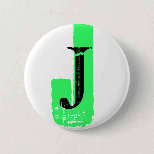 J Monogram - knop Ronde Button 5,7 Cm (Voorkant)