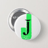 J Monogram - knop Ronde Button 5,7 Cm (Voorkant /achterkant)