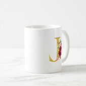 "J" Monogram koffie Mok (Voorkant rechts)