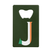 J Monogram overlay op Ierse vlag bot